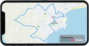 Penzance Driving Test Route Map