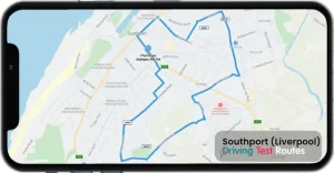 Southport (Liverpool) Driving Test Route Map