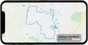 Bishops Stortford Driving Test Route Map