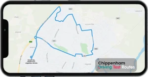 Chippenham Driving Test Route Map