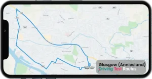 Glasgow (Anniesland) Driving Test Route Map