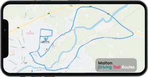 Malton Driving Test Route Map