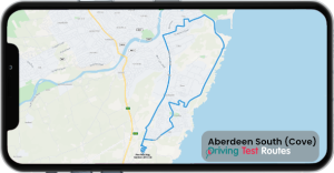 Aberdeen South (Cove) Driving Test Route Map