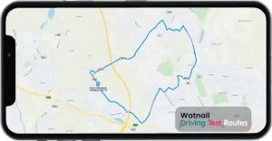 Watnall Driving Test Route Map