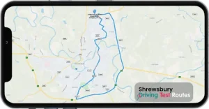 Shrewsbury Driving Test Route Map
