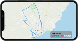Arbroath Driving Test Route Map