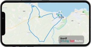 Banff Driving Test Route Map