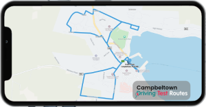 Campbeltown Driving Test Route Map