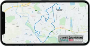 Cardiff (Llanishen) Driving Test Route Map