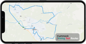 Cumnock Driving Test Route Map