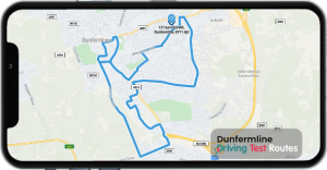 Dunfermline Driving Test Route Map