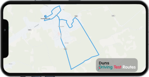 Duns Driving Test Route Map