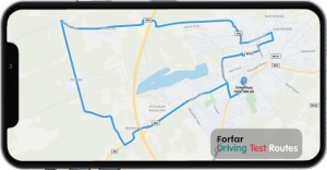 Forfar Driving Test Route Map