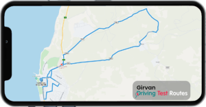 Girvan Driving Test Route Map