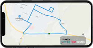 Huntly Driving Test Route Map