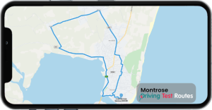 Montrose Driving Test Route Map