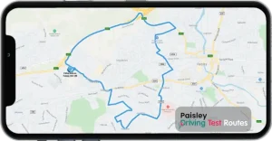 Paisley Driving Test Route Map