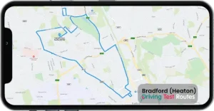 Bradford (Heaton) Driving Test Route Map