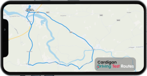 Cardigan Driving Test Route Map