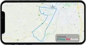 Carlisle Driving Test Route Map