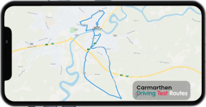 Carmarthen Driving Test Route Map