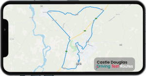 Castle Douglas Driving Test Route Map