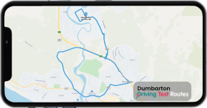 Dumbarton Driving Test Route Map