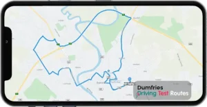 Dumfries Driving Test Route Map