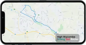 High Wycombe Driving Test Route Map