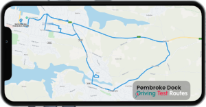Pembroke Dock Driving Test Route Map