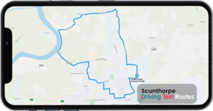 Scunthorpe Driving Test Route Map