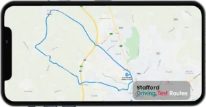 Stafford Driving Test Route Map