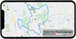 Stoke-On-Trent (Cobridge) Driving Test Route Map