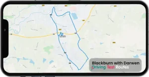 Blackburn with Darwen Driving Test Route Map
