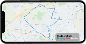 Huddersfield Driving Test Route Map