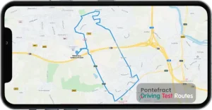Pontefract Driving Test Route Map
