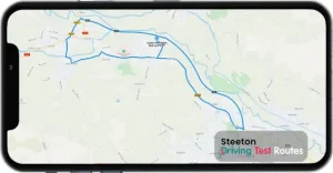 Steeton Driving Test Route Map