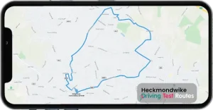 Heckmondwike Driving Test Route Map