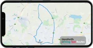 Horsforth Driving Test Route Map