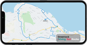 Greenock Driving Test Route Map