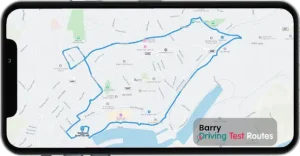 Barry Driving Test Route Map