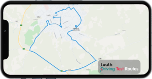 Louth Driving Test Route Map