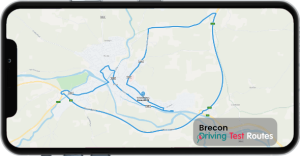Brecon Driving Test Route Map