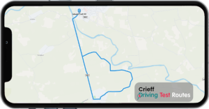 Crieff Driving Test Route Map