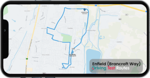 Enfield (Brancroft Way) Driving Test Route Map