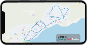Golspie Driving Test Route Map