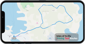 Isles of Scilly Driving Test Route Map