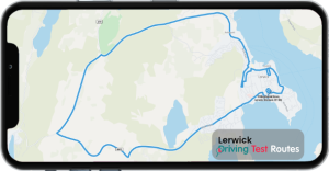 Lerwick Driving Test Route Map