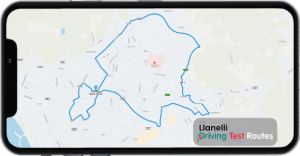 Llanelli Driving Test Route Map