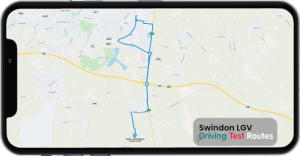 Swindon LGV Driving Test Route Map
